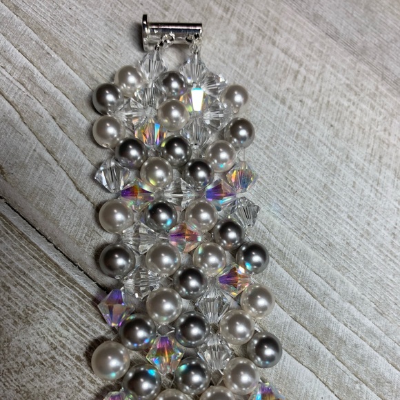 Handmade Swarovski Crystal “Ice” Bracelet - Picture 2 of 6